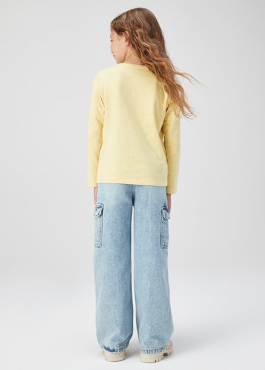 Kids Yellow Disney Belle Long Sleeve T-Shirt (4-9yrs)