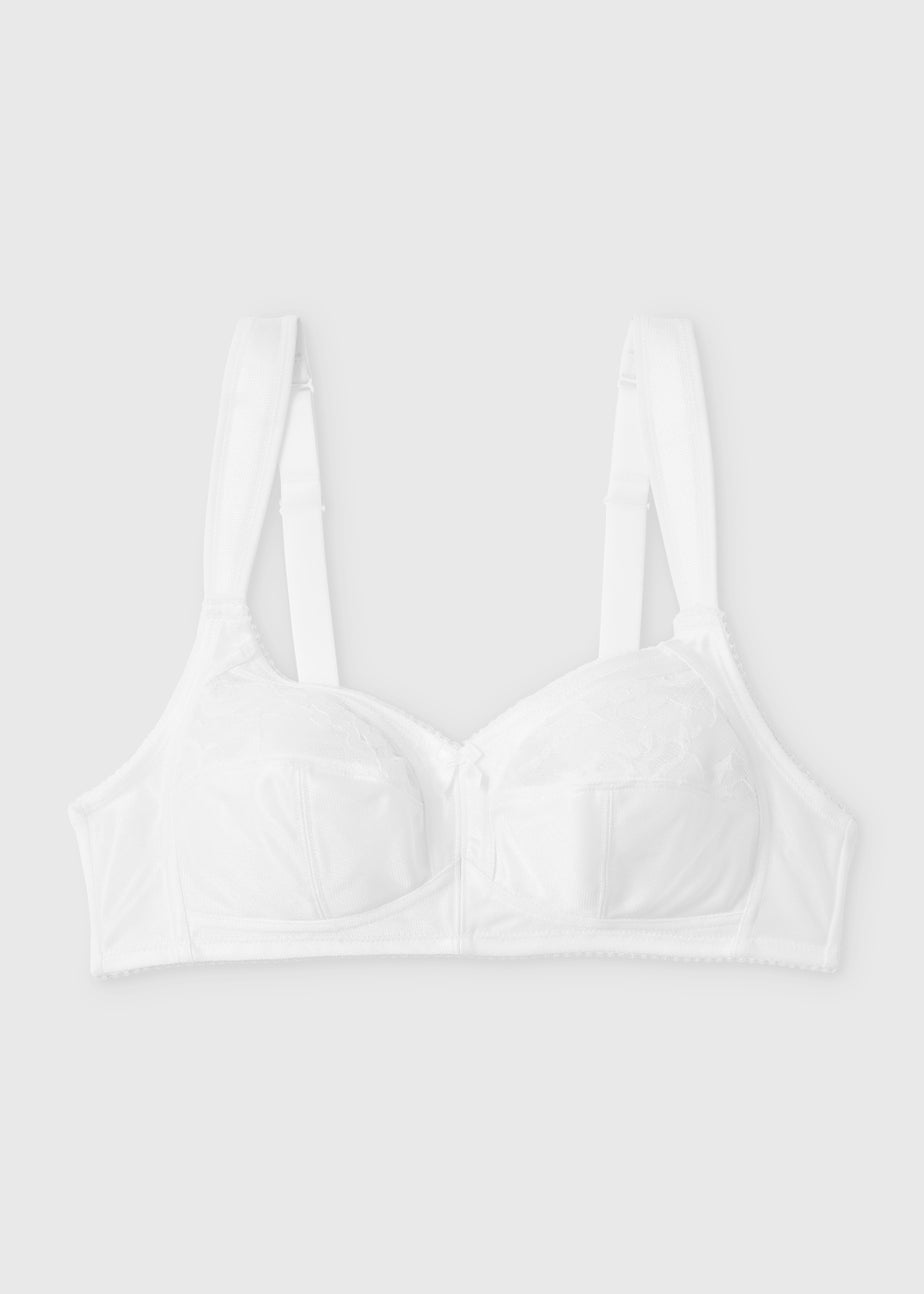 White Non Wired Total Support Bra
