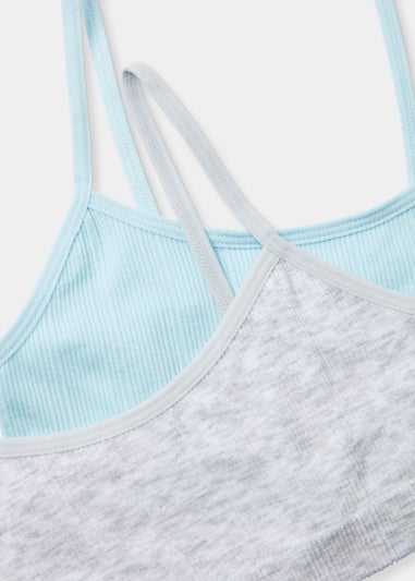 Girls 2 Pack Ribbed Seamless Crop Tops (6-13yrs)