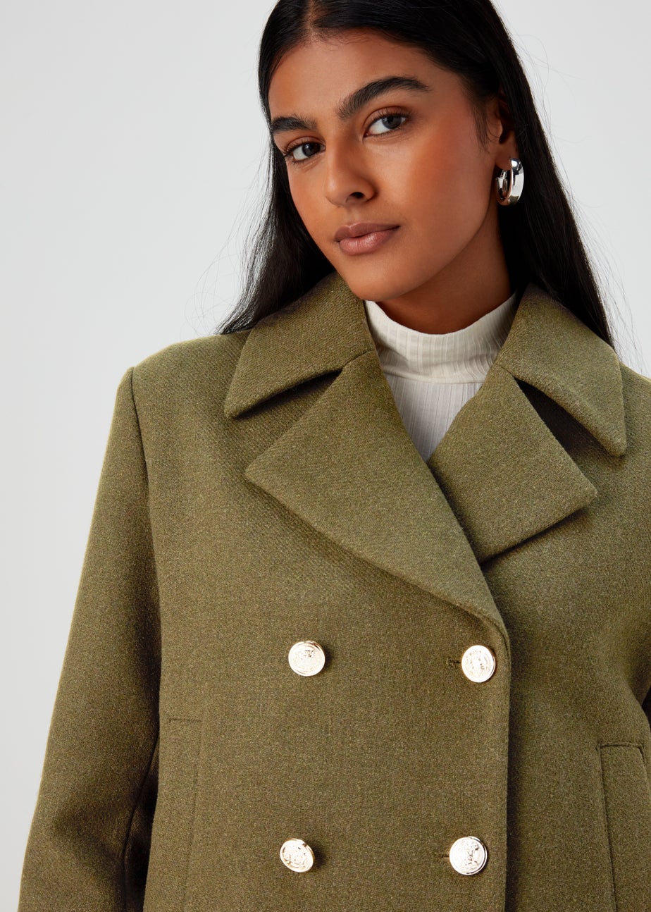 Khaki Military Coat