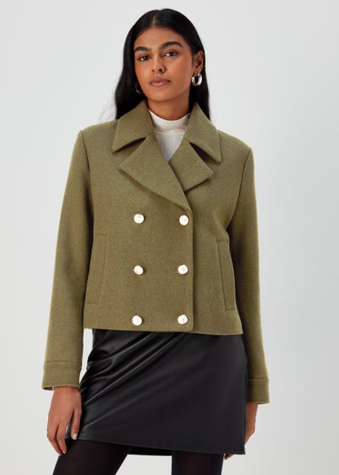 Khaki Military Coat