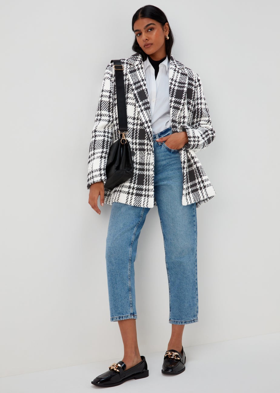 Black & White Check Blazer