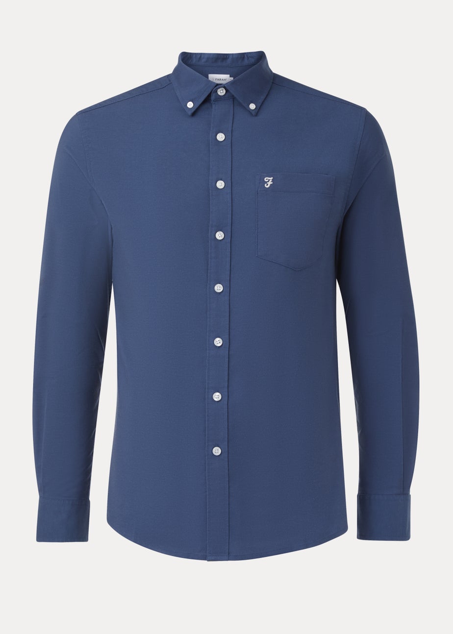 Farah Blue Drayton Long Sleeve Shirt