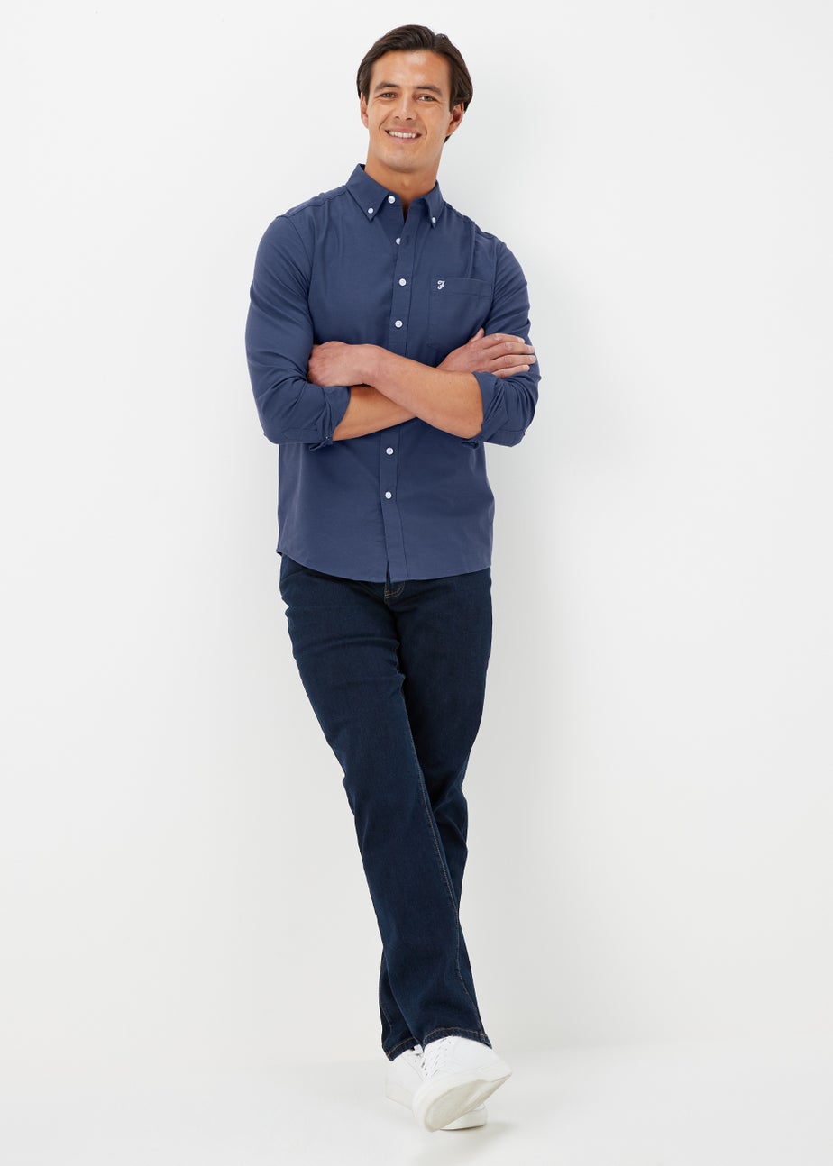 Farah Blue Drayton Long Sleeve Shirt