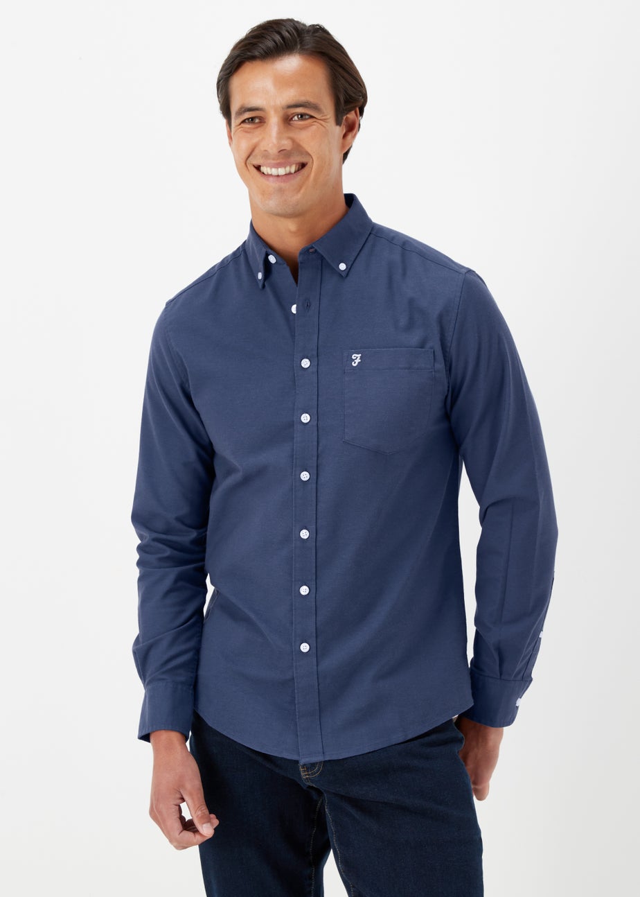 Farah Blue Drayton Long Sleeve Shirt