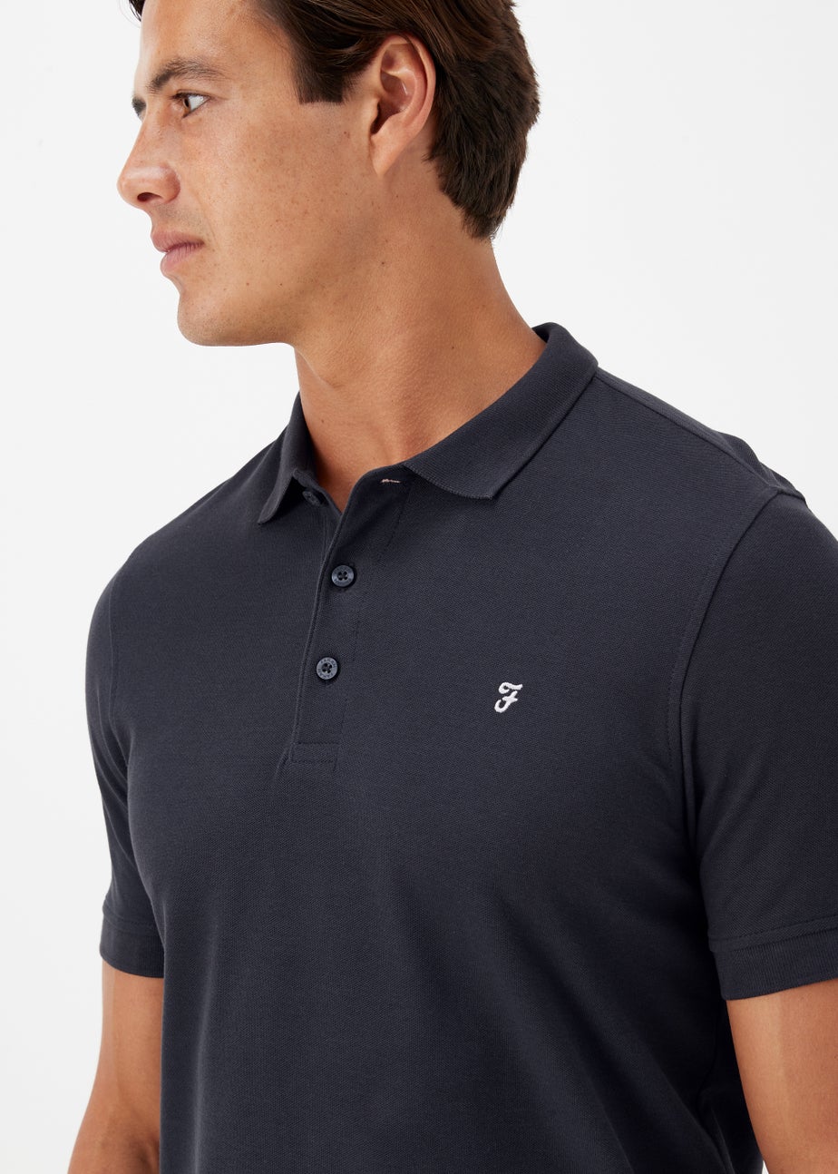 Farah Cove Navy Short Sleeve Polo Shirt