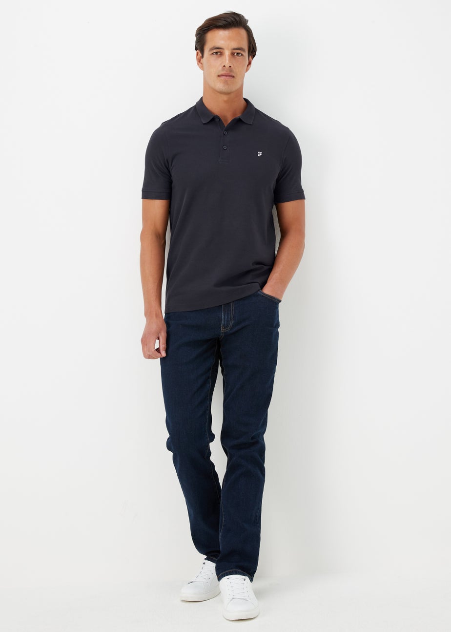 Farah Cove Navy Short Sleeve Polo Shirt