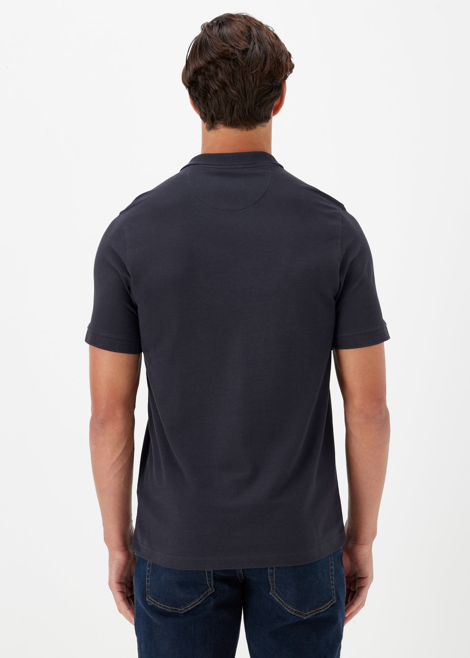 Farah Cove Navy Short Sleeve Polo Shirt