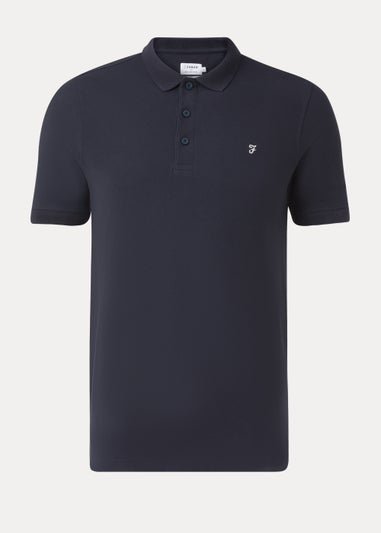 Farah Cove Navy Short Sleeve Polo Shirt