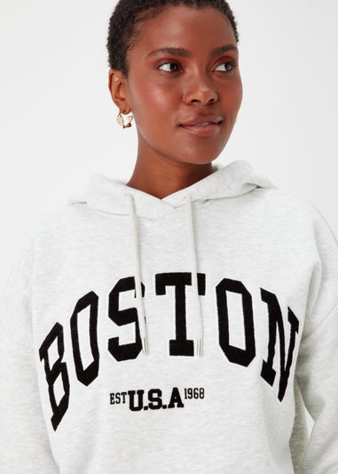 Grey Boston Hoodie