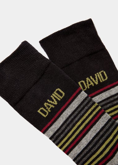 Multicoloured David Name Socks