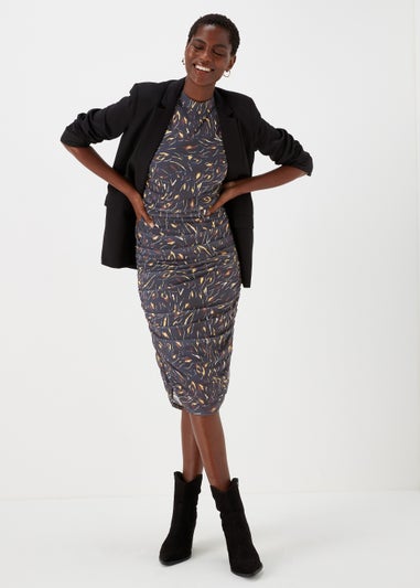 Et Vous Multicoloured Mesh Midi Dress