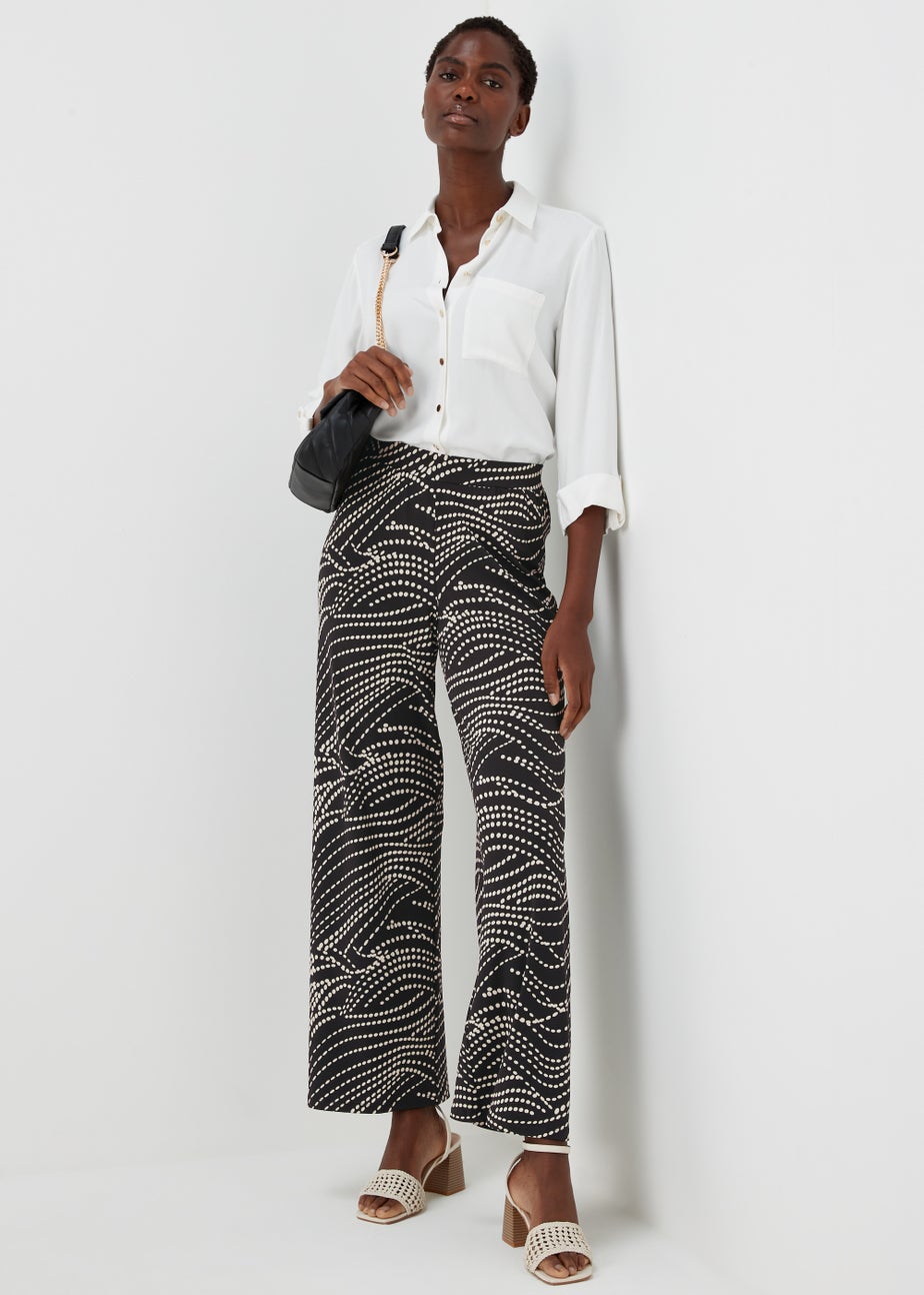 Et Vous Black Print Co-Ord Trousers