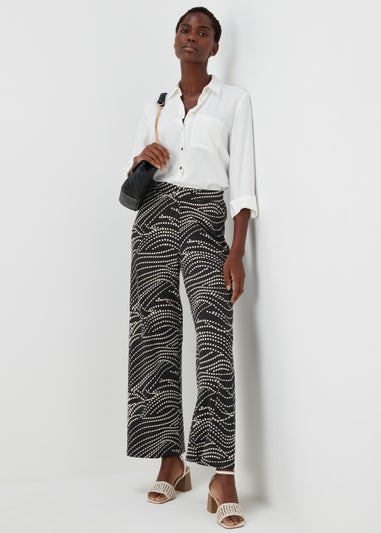 Et Vous Black Print Co-Ord Trousers