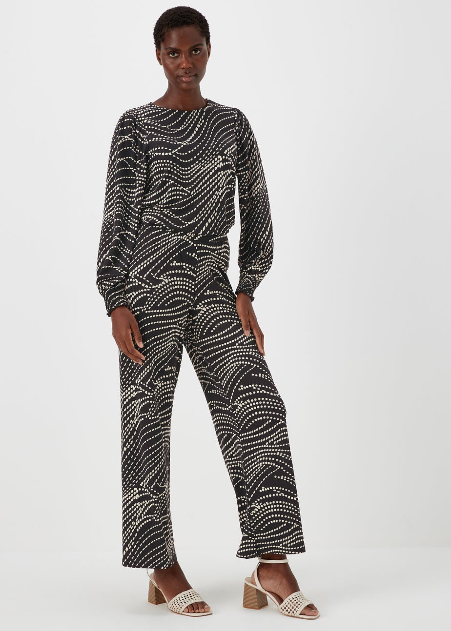 Et Vous Black Print Co-Ord Trousers