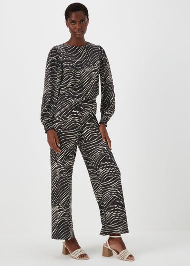 Et Vous Black Print Co-Ord Trousers