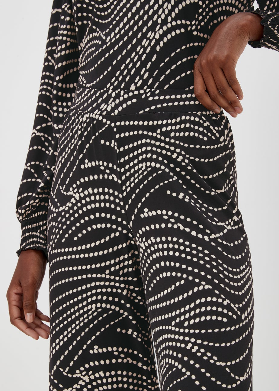 Et Vous Black Print Co-Ord Trousers