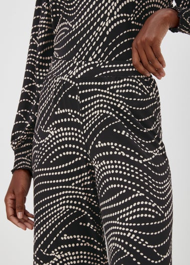 Et Vous Black Print Co-Ord Trousers