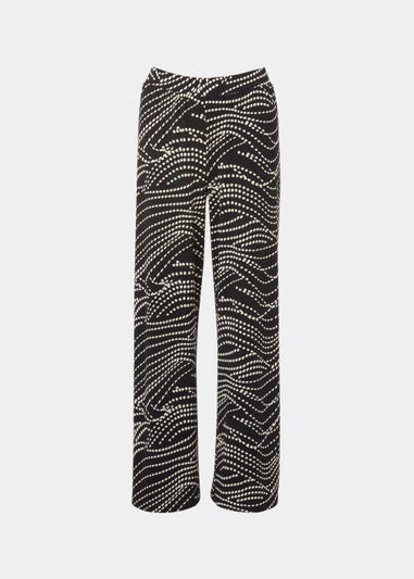 Et Vous Black Print Co-Ord Trousers