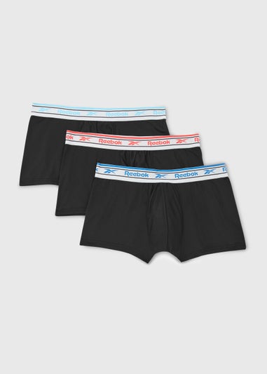 Reebok 3 Pack Black Boxers