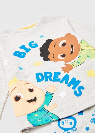 Kids Blue Cocomelon Print Long Sleeve Pyjama Set (9mths-4yrs)