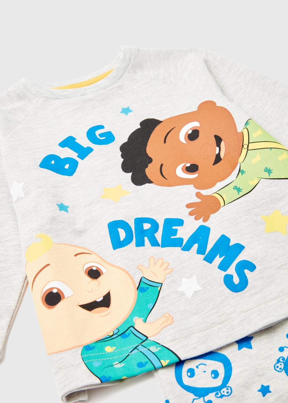 Kids Blue Cocomelon Print Long Sleeve Pyjama Set (9mths-4yrs)