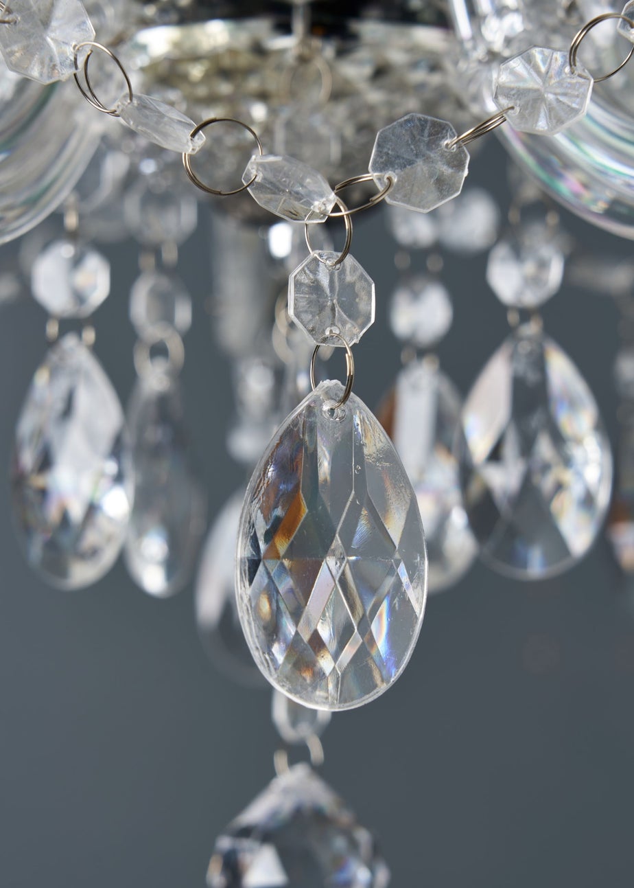 Inlight Charlotte Chrome 5LT Ceiling Fitting (145cm x 45cm x 45cm)