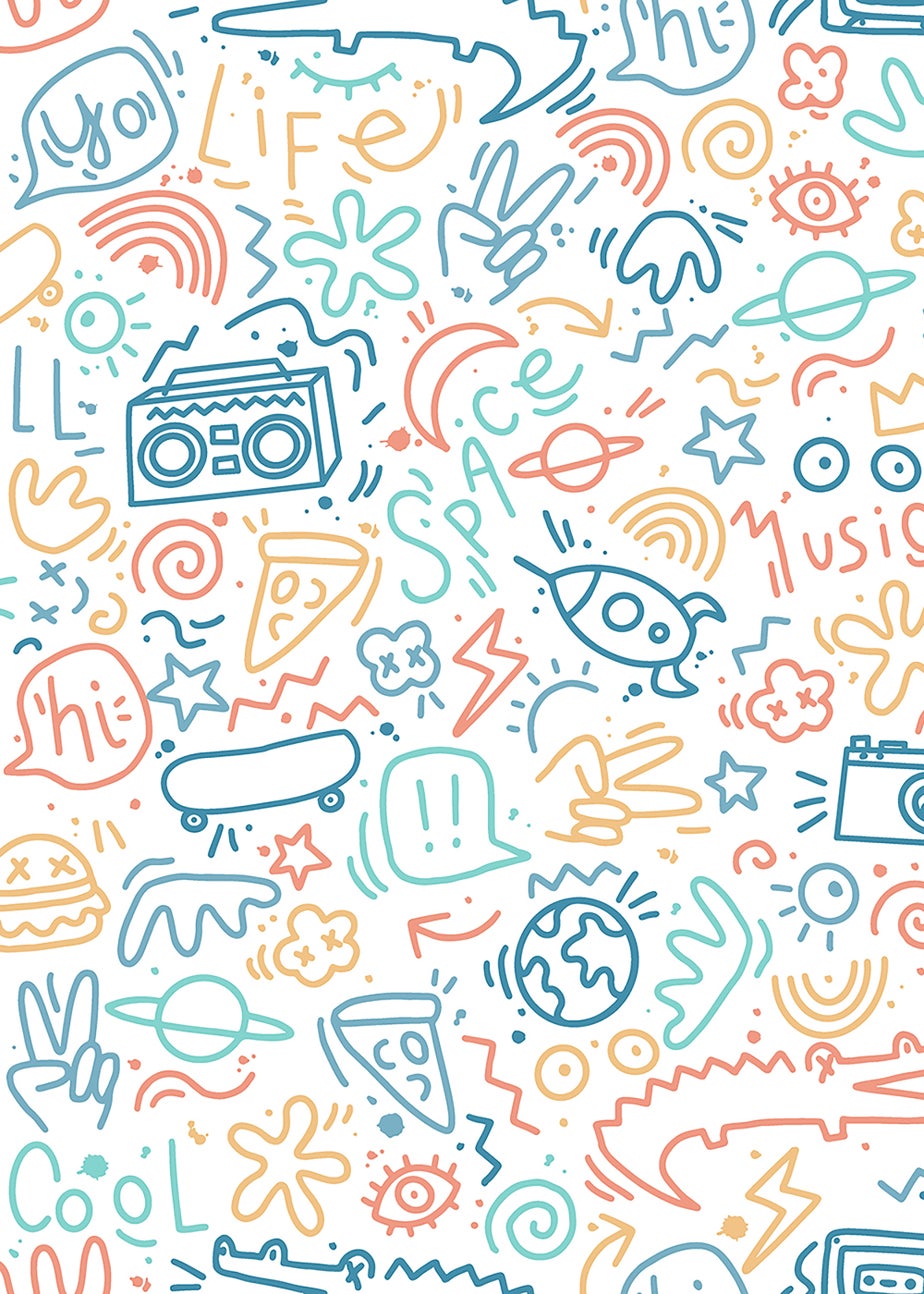 Muriva Doodle Wallpaper