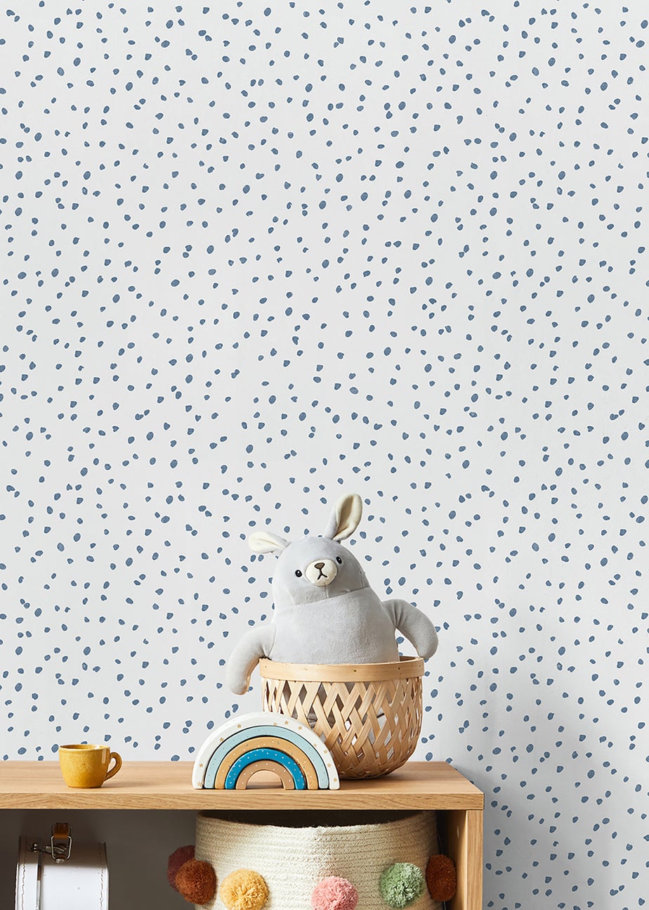 Muriva Speckled Blue Wallpaper