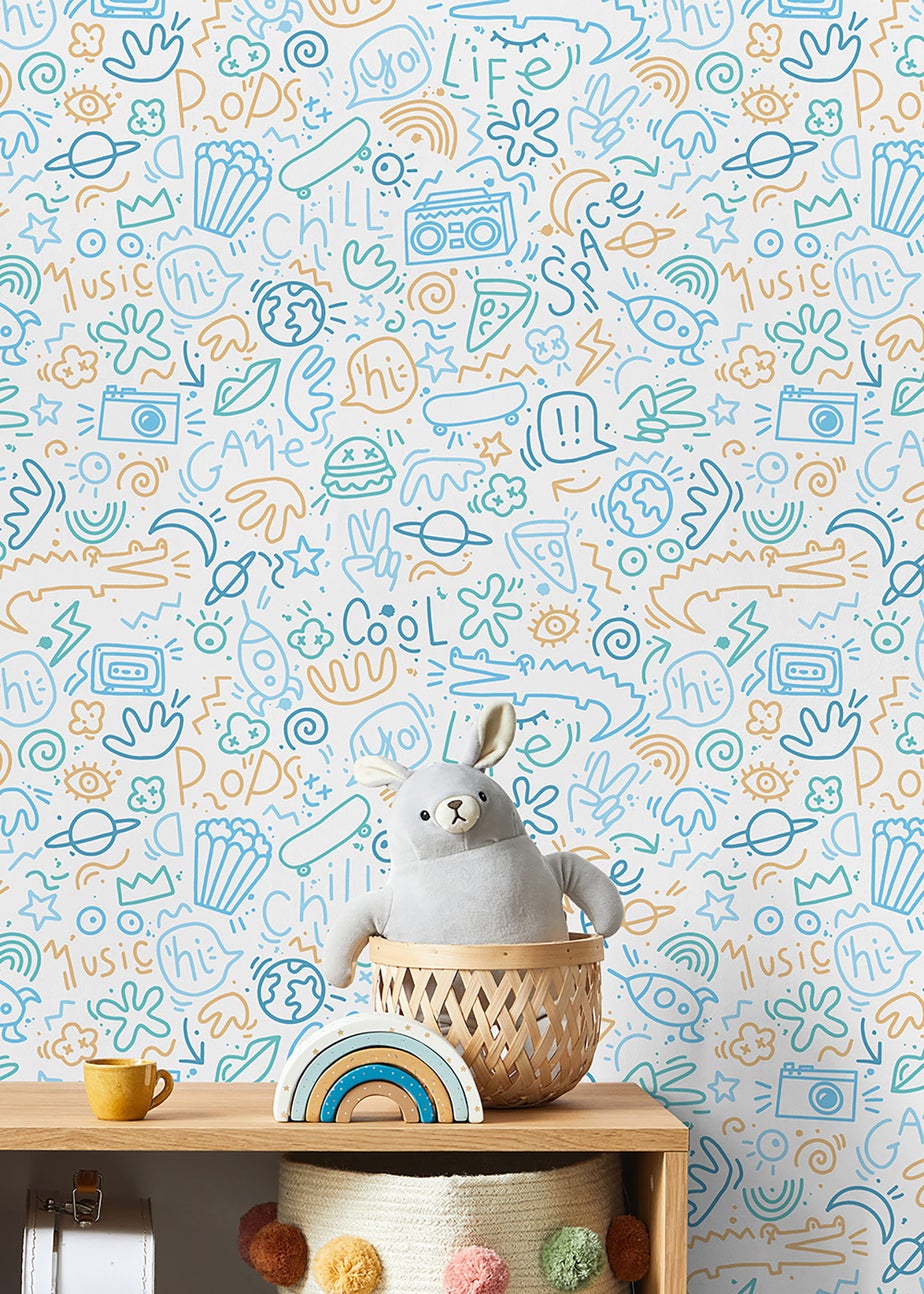 Muriva Doodle Wallpaper