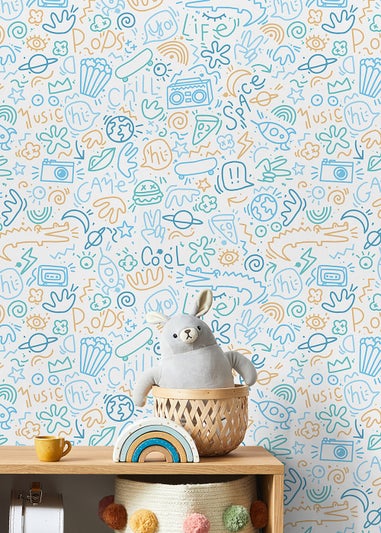 Muriva Doodle Wallpaper