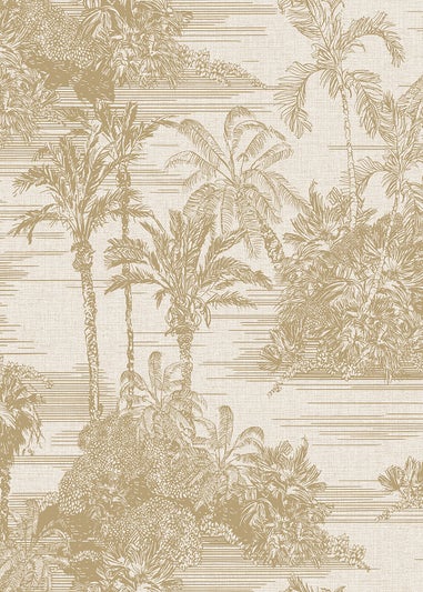 Muriva Tropical Toile Gold