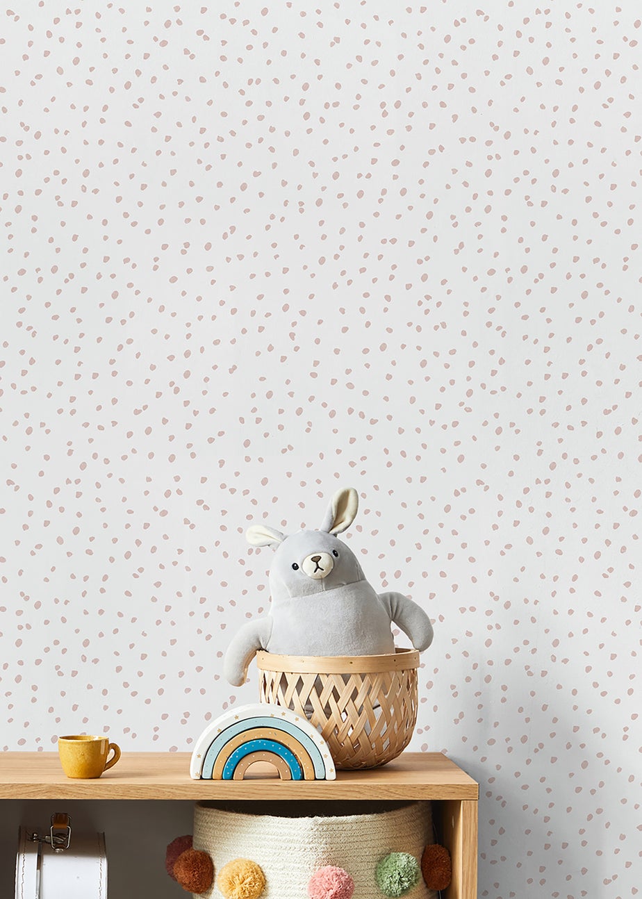 Muriva Speckled Pink Wallpaper