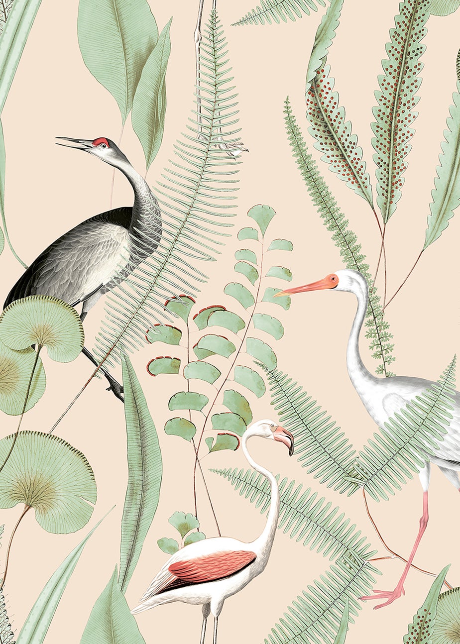 Muriva Kivu Pink Wallpaper