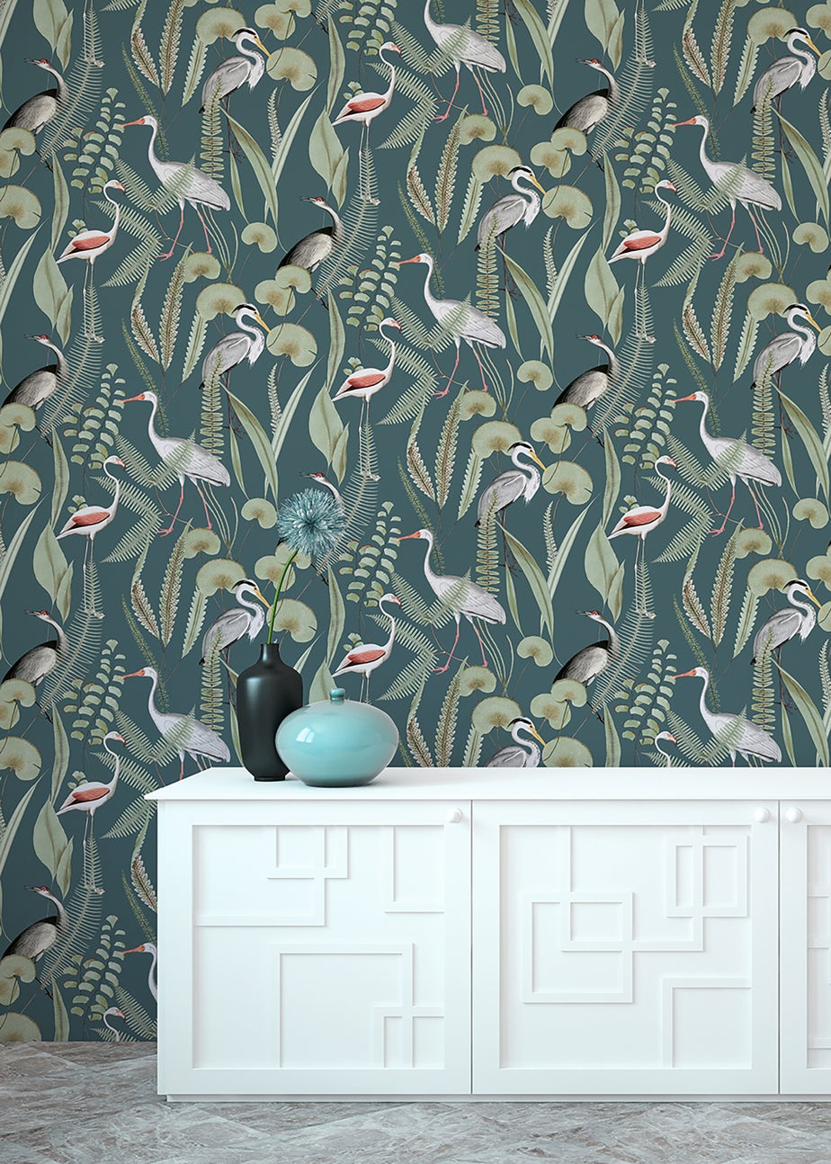 Muriva Kivu Green Wallpaper