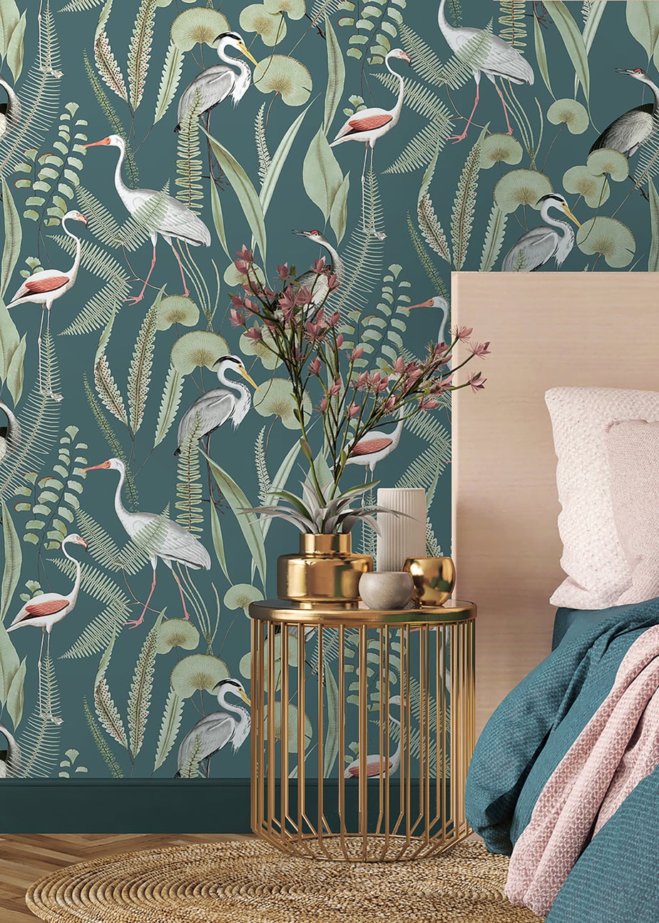 Muriva Kivu Green Wallpaper