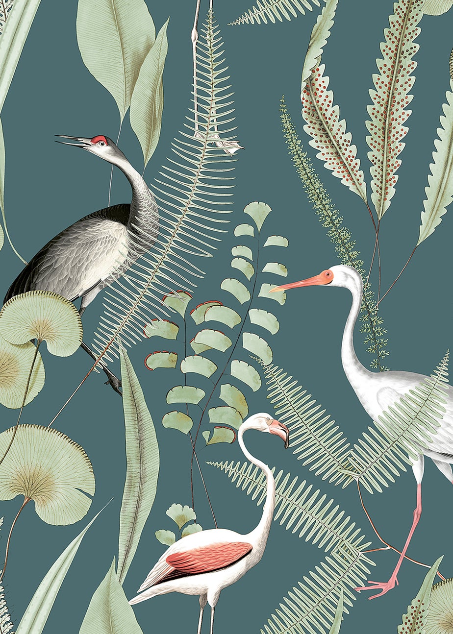 Muriva Kivu Green Wallpaper