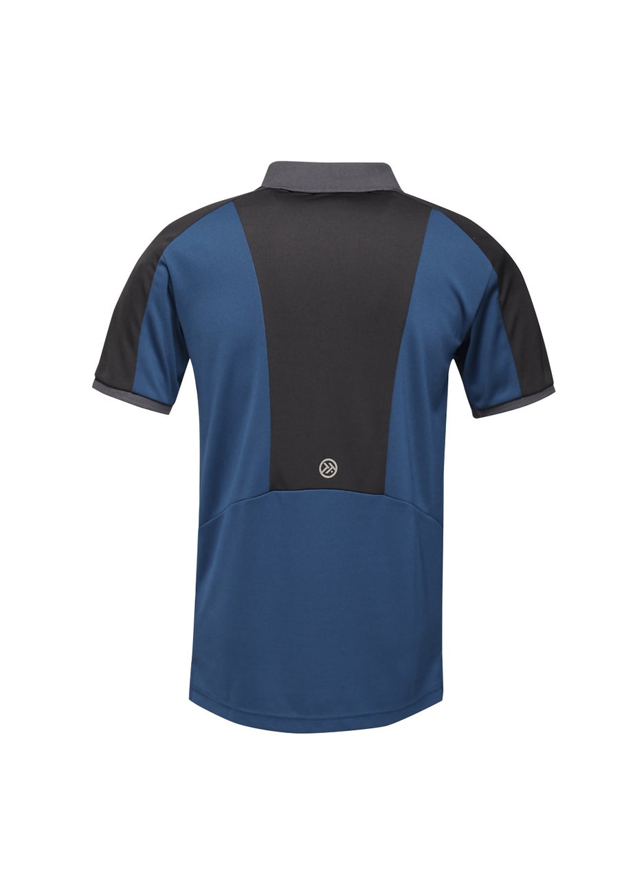 Regatta Blue Moisture Wicking Polo Shirt