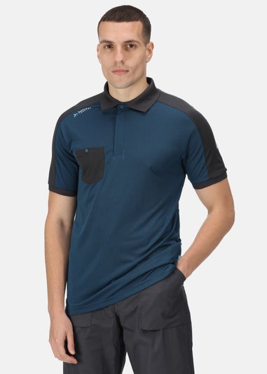 Regatta Blue Moisture Wicking Polo Shirt