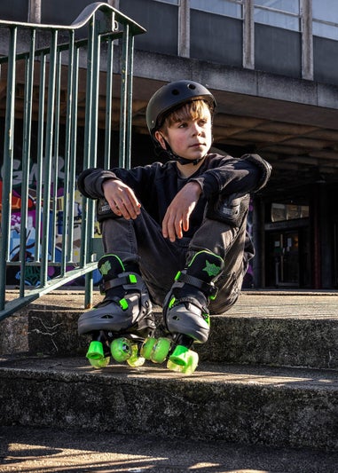 Xootz Quad Led Skates Green