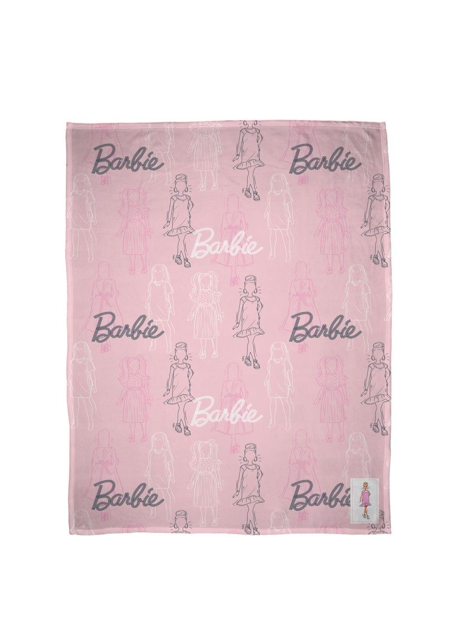 Barbie Figures Throw