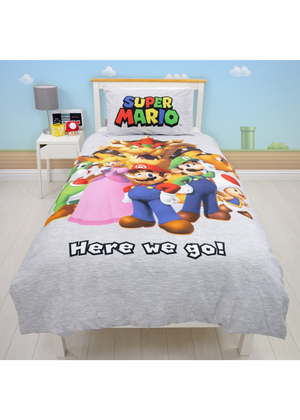 Nintendo Here We Go Panel Duvet Set