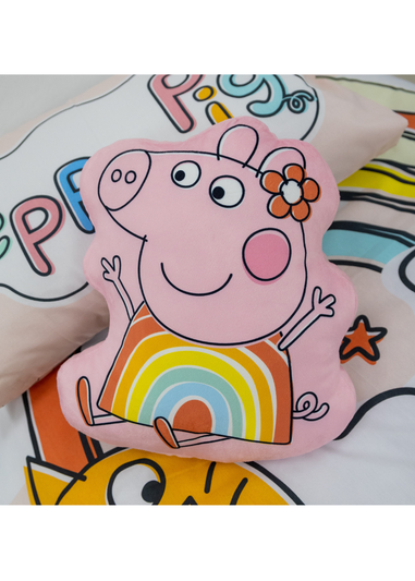 Peppa Pig Playful Shaped Cushion (40cm x 35cm)