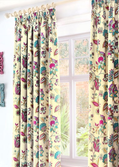 Dreams & Drapes Marinelli Blue Pencil Pleat Curtains