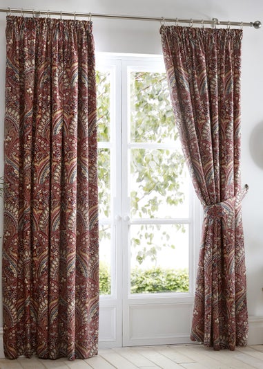 Dreams & Drapes Palais Multi Pencil Pleat Curtains With Tie-Backs