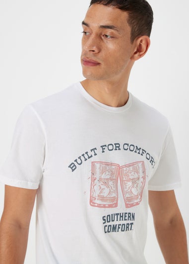White Southern Comfort Print T-Shirt