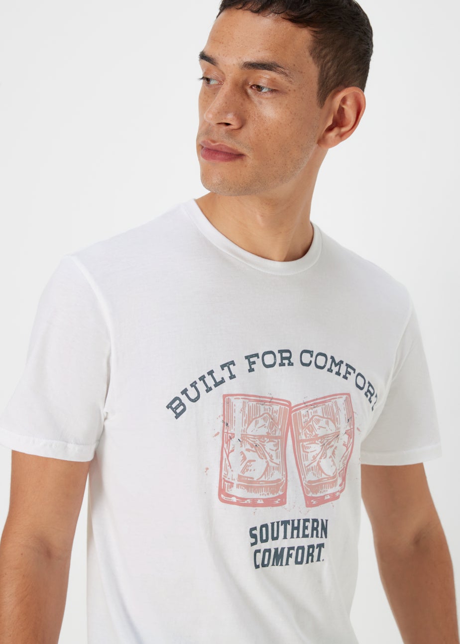 White Southern Comfort Print T-Shirt