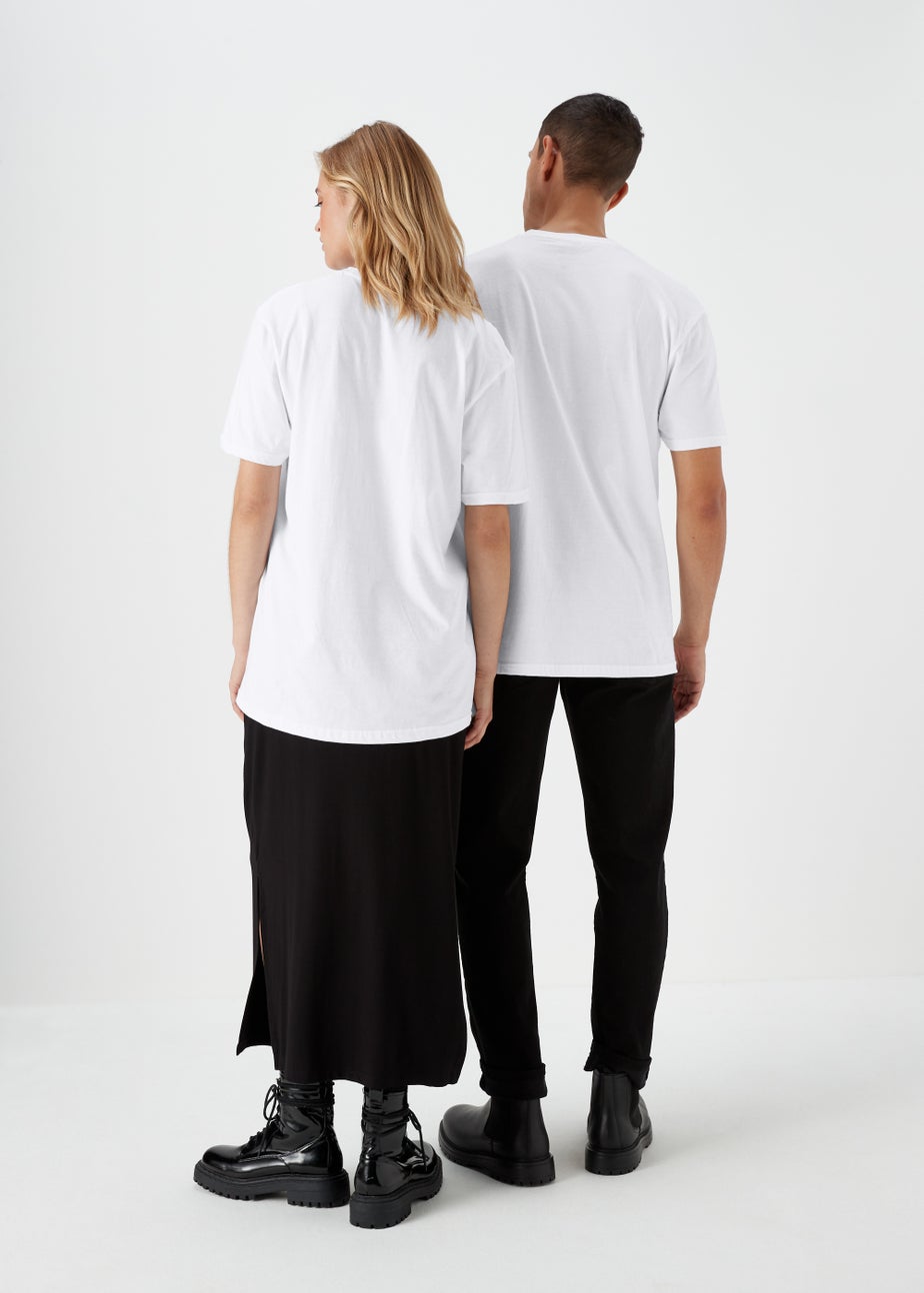 White Fender Print T-Shirt