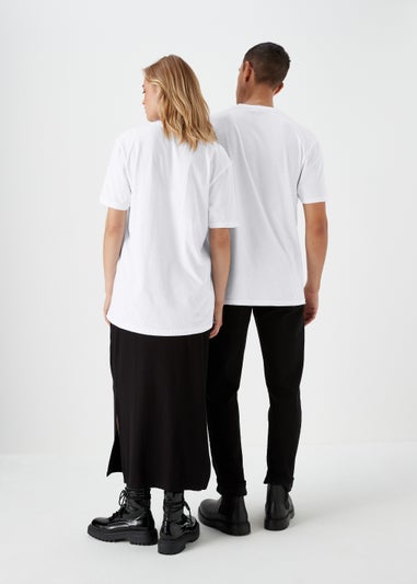 White Fender Print T-Shirt