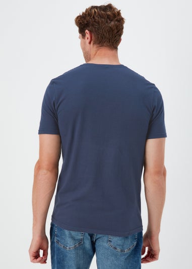 Navy Rick & Morty Print T-Shirt